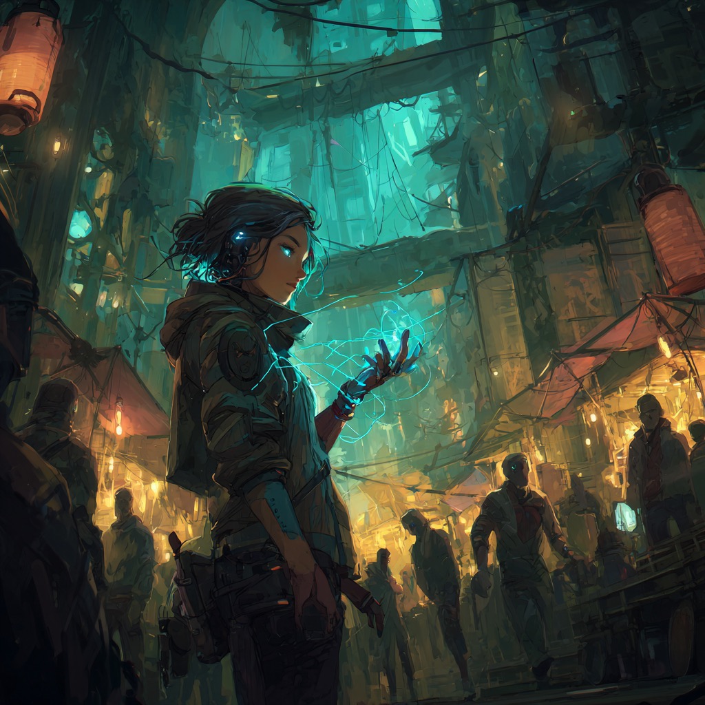 Lecture-Autre involontaire dans un marche biopunk